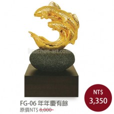FG-06琉金雕塑 年年有餘